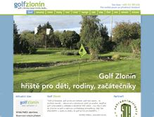 Tablet Screenshot of golfzlonin.cz